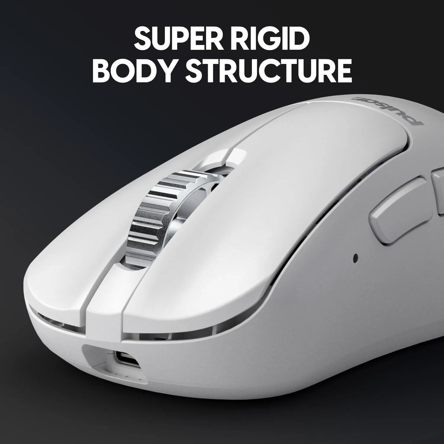 Pulsar Gaming Gears - Xlite V3 ES Wireless Gaming Mouse, Limited Edition, Ergonomic, Optical Switch, OLED Display, Driverless, PAW3395 Sensor, 100H Battery, 4K dongle Included (Medium, White)