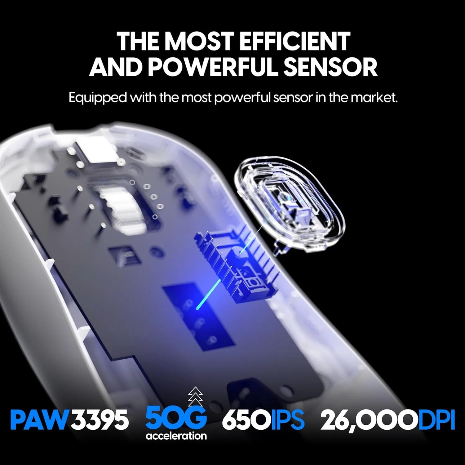 Pulsar Gaming Gears - Xlite V3 ES Wireless Gaming Mouse, Limited Edition, Ergonomic, Optical Switch, OLED Display, Driverless, PAW3395 Sensor, 100H Battery, 4K dongle Included (Medium, White)
