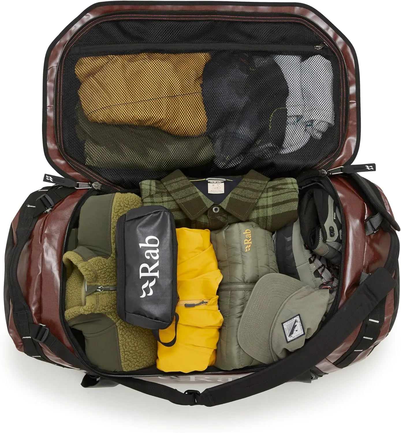 Rab Expedition Kitbag II - Durable Duffel Bag for Travel & Expedition Climbing - Red Clay - 80-Liter