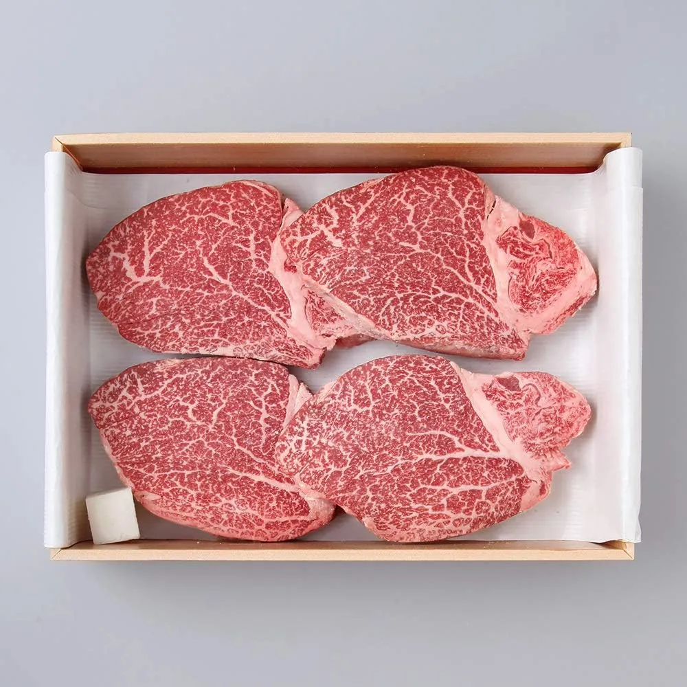 [Rapid Air Delivery] Full Blood 100% Japanese Miyazaki Wagyu Tenderloin (Filet Mignon) "A5 Grade" BMS 8-12 (12 Ounces X 4 Steaks) – Premium Japanese Beef, Expertly Trimmed – 最高級の宮崎牛A5ランク, Ships Frozen in Insulated Box with Ice Packs