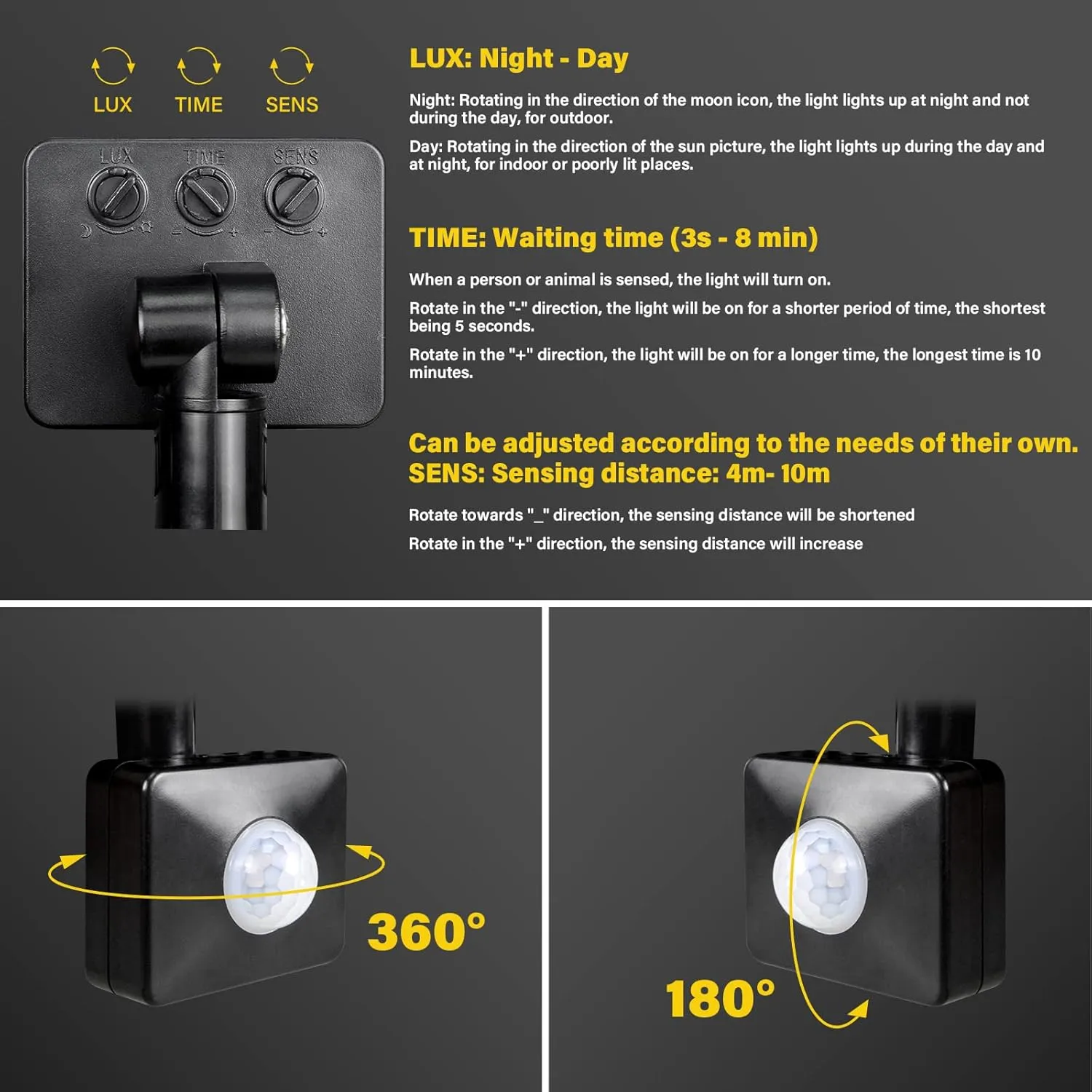 RIGIDON 200W Motion Sensor Light Outdoor 20000LM Super Bright LED Flood Outdoor Lights 6000K Daylight White IP66 Waterproof Security Lights for Garden, Garage, Yard, Sports Ground (White, 200W)