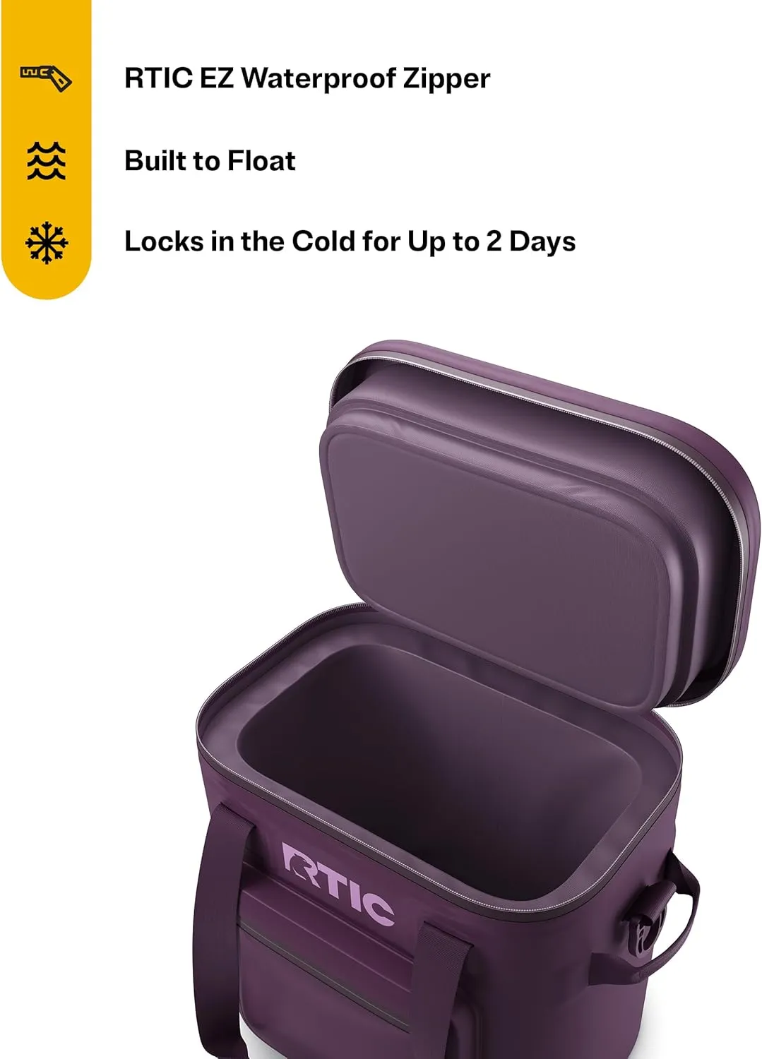 RTIC 20 Can Ultra-Tough Soft Cooler Pro, Insulated, Waterproof, Leak Proof, Portable Floating Bag for Beverage, Drink, Lunch, Outdoor, Beach, Car,Camping, Picnic, Fishing, Boat