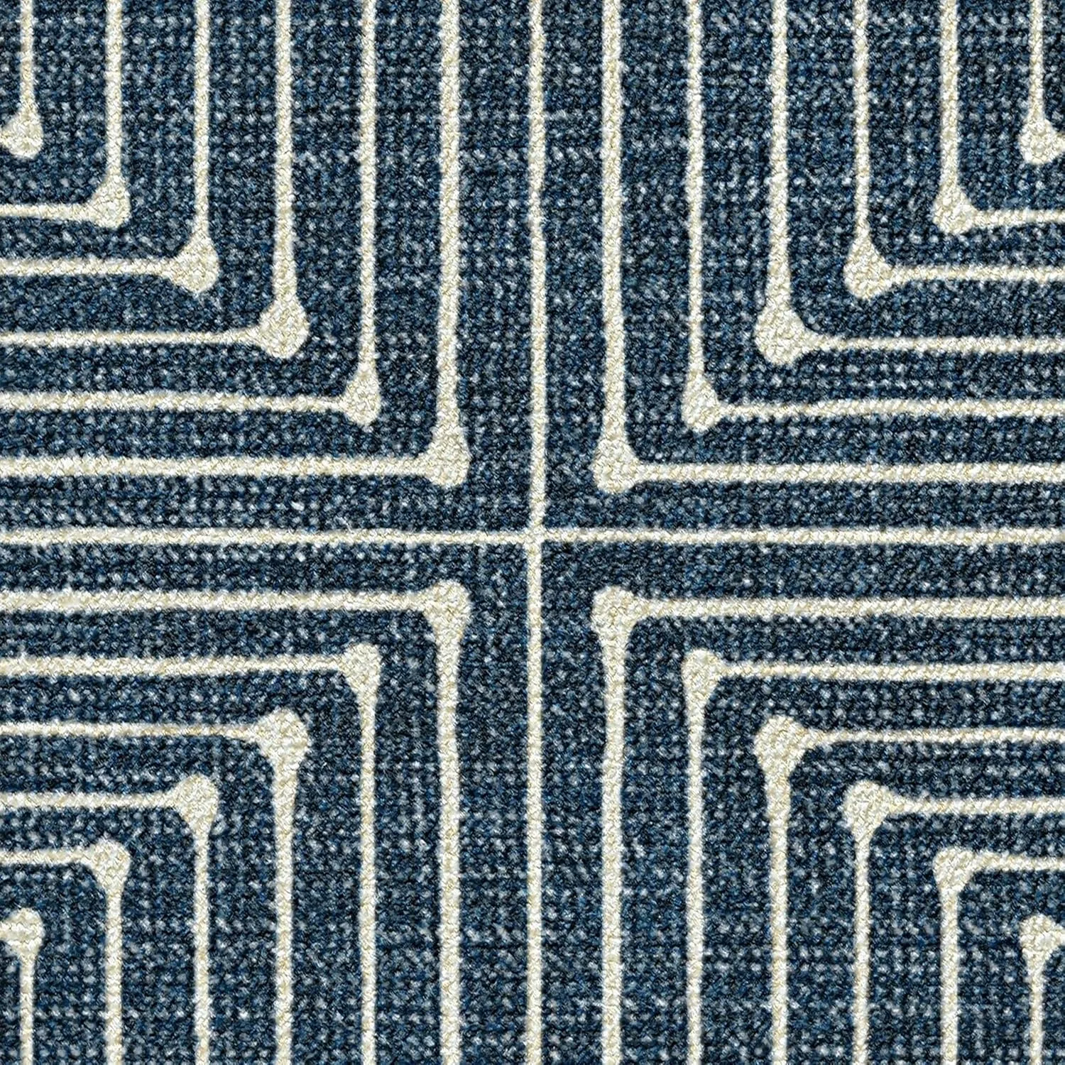 Ruggable x Jonathan Adler Washable 2x3 Area Rug, Inkdrop Lapis Blue, Premium Rugs for Living Room, Bedroom, Kitchen, Office, Classroom with Gripper Non Slip Pad