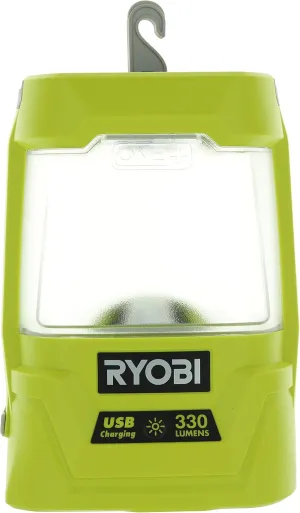 Ryobi P781 One  18V Lithium Ion 330 Lumen Cree LED Workshop Area Light w/ USB Phone Charger (Battery Not Included / Power Tool Only)