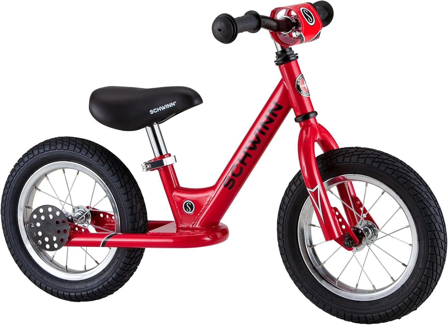 Schwinn Balance Bike, 12 Inch Bike for Kids Ages 2-4, Durable Steel Frame, Padded Seat, Cushioned Grips, Adjustable Seat Grows with Your Child, No Training Wheels Needed, Training Bicycle for Kids