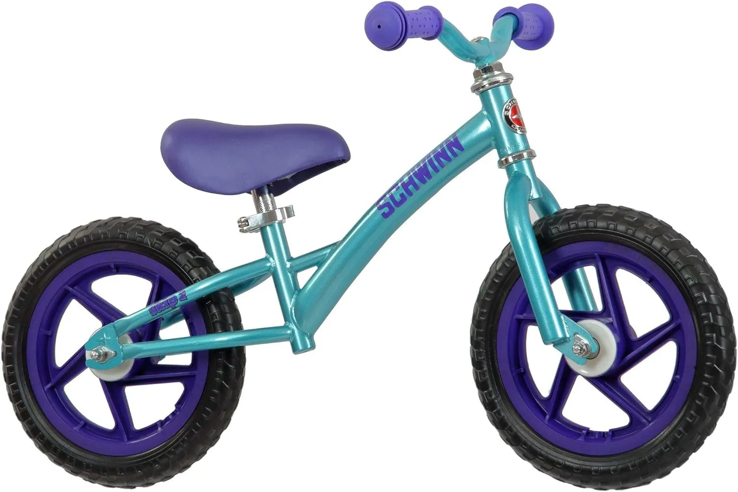 Schwinn Balance Bike, 12 Inch Bike for Kids Ages 2-4, Durable Steel Frame, Padded Seat, Cushioned Grips, Adjustable Seat Grows with Your Child, No Training Wheels Needed, Training Bicycle for Kids