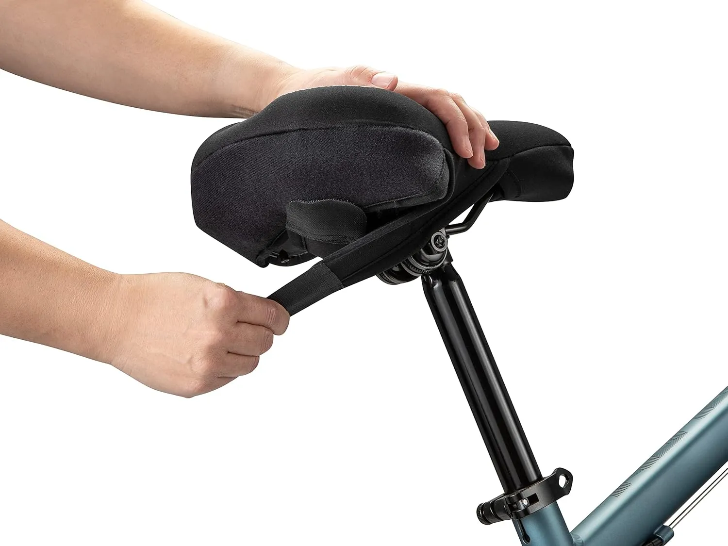 Schwinn Comfort Bike Sport Seat Cover, Sport Memory Foam Padding Dual Strap, Fits Most Seats for Standard or Stationary Bikes