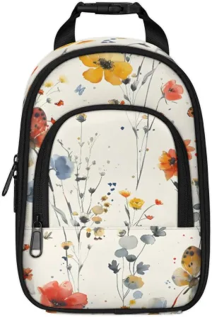 Sedentary butterfly Tote Lunch Box Insulated Lunch Bag Tote Cooler Freezable Meal Prep Bag Waterproof Leakproof Cooler Lunch Container for Office Picnic
