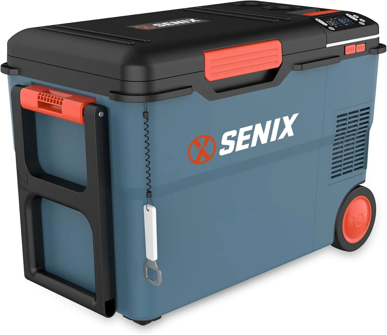 SENIX 26.4 Quart Portable Cooler/Warmer with Dual Mode Temperature Control, USB Ports, and Hybrid Power Options, Mini Fridge for Camping, Tailgating, Batteries not Included (PFX2-M2-0)