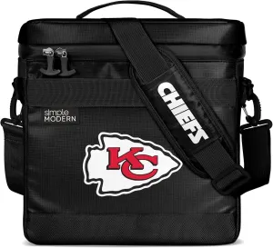 Simple Modern Officially Licensed NFL Kansas City Chiefs Day Cooler for 12 Cans | Soft Insulated Ice Chest with Carrying Strap & Handle | Lunch Box Travel, Game Day | 11 Liter | Kansas City Chiefs