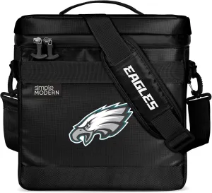 Simple Modern Officially Licensed NFL Philadelphia Eagles Day Cooler for 12 Cans | Soft Insulated Ice Chest with Carrying Strap & Handle | Lunch Box Travel, Game Day | 11 Liter | Philadelphia Eagles