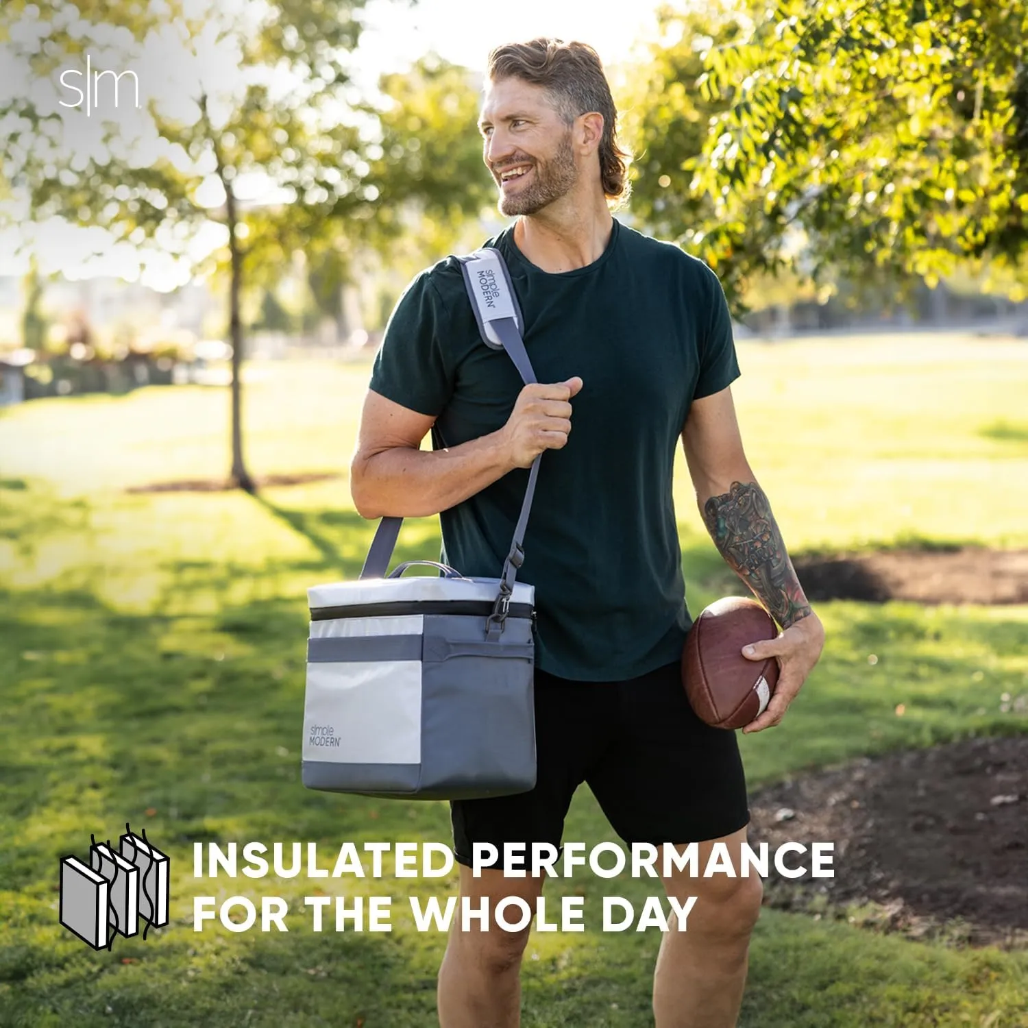 Simple Modern Officially Licensed NFL Philadelphia Eagles Day Cooler for 12 Cans | Soft Insulated Ice Chest with Carrying Strap & Handle | Lunch Box Travel, Game Day | 11 Liter | Philadelphia Eagles