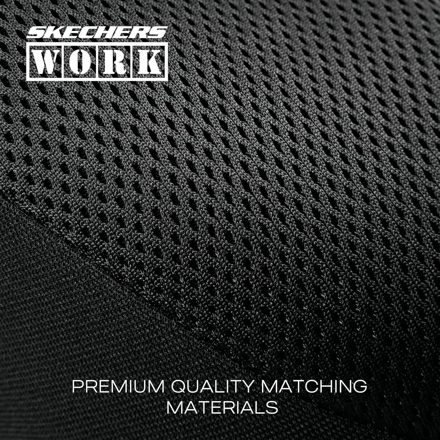 Skechers Work Car Seat Covers, 5-Times Stronger Built-in Webbing Seat Cover Full Set, Mesh Fabric Seat Cover for Car, Airbag Compatible, Automotive Comfort for Most Cars, Trucks, SUVs (Black,Full Set)