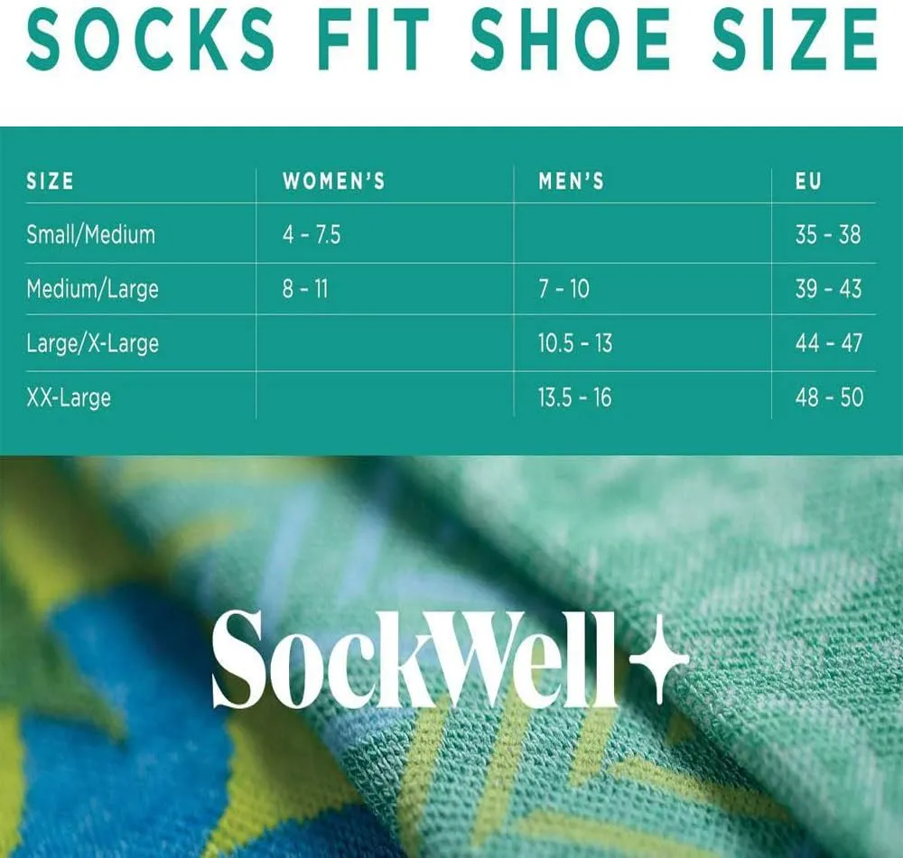 Sockwell Men's Shadow Box Moderate Graduated Compression Sock