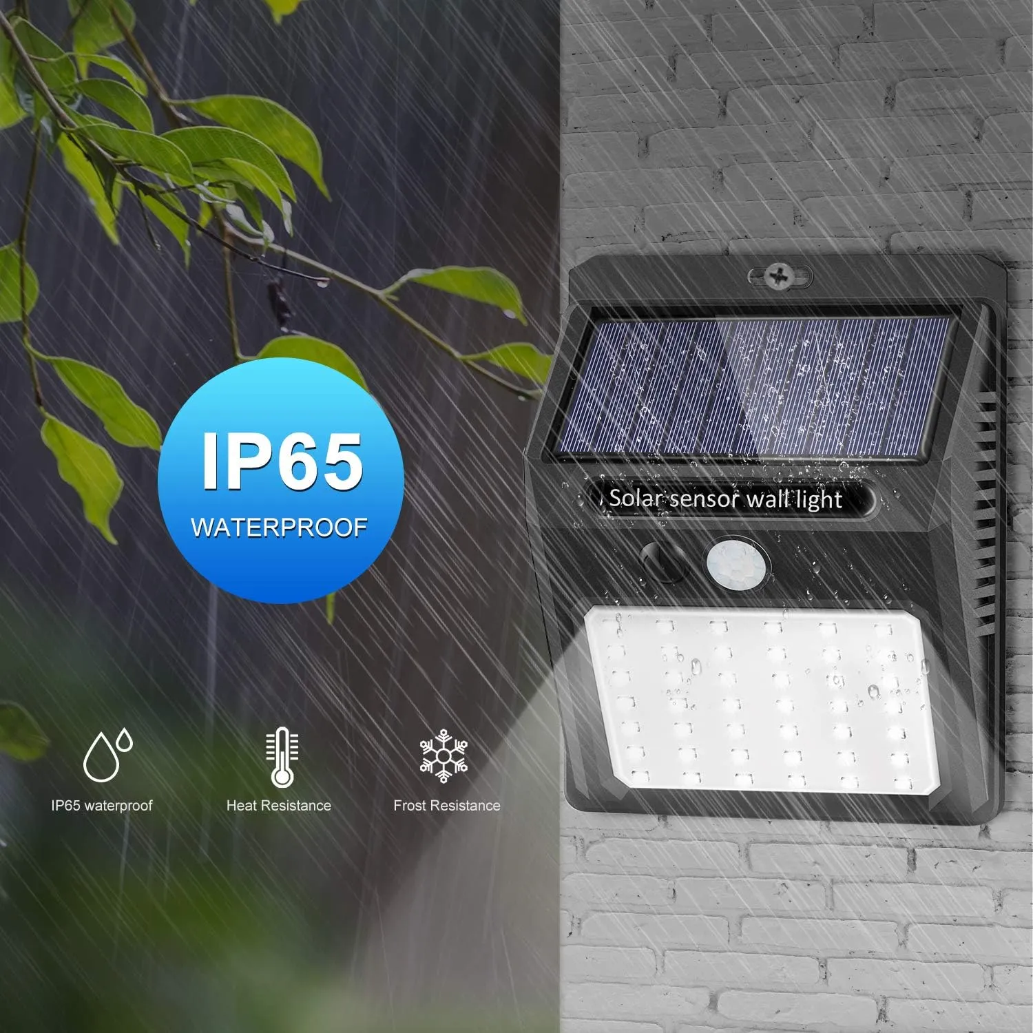 Solar Lights Outdoor [10 Pack /3 Working Mode], Solar Security Lights Solar Motion Sensor Lights Wireless IP 65 Waterproof Outdoor Lights for Garden Fence Patio Garage (42LED)
