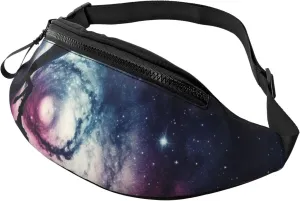 Space Galaxy with Telescope Fanny Pack for Man Women Waist Bag Adjustable Belt Casual Chest Bag Bum Bags for Travel Sports Running Hiking Waist Packs