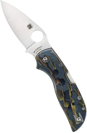 Spyderco Chaparral Prestige Knife with 2.80" CTS XHP Stainless Steel Blade and Smoke-Colored Raffir Noble Handle - PlainEdge - C152RNP