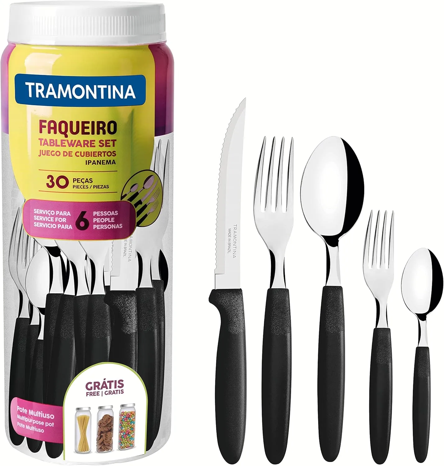 Stainless Steel 30PC IPANEMA BLACK