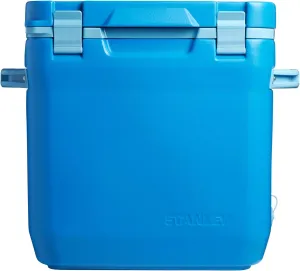 Stanley Adventure Outdoor Cooler 30 qt | Heavy Duty Outdoor Camping Cooler with Easy Carry Side Handles | 4 Days Cooling Ice Chest for 40 Cans | Flat Top Doubles as Seat | BPA-Free | Azure