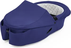 Stokke Xplory X Carry Cot, Royal Blue - Detachable Cot for Xplory X Stroller - Soft Interior Lining & Breathable Mattress - with Removable Wind Cover & Two Easy-Access Pockets