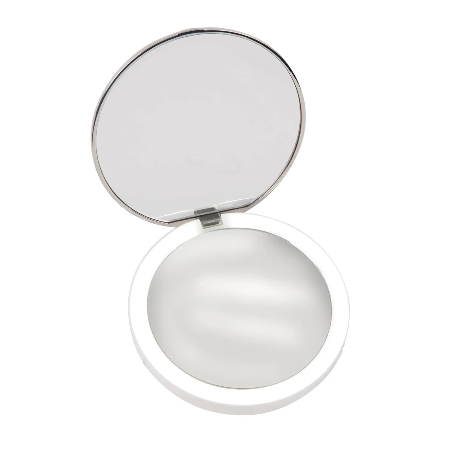 stylPro Flip N Charge Power Bank Compact Mirror with LED Light - Handheld Pocket Magnifying Mirror Travel Makeup & Hair Styling - 2 in 1 USB Charger - Mini Portable Mirror for Purse - 1 Piece