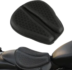 SUNPIE Motorcycle Seat Cushion Gel Pad Foldable Soft Seats with Pressure Relief Pads for Motorcycles Breathable and Shock Absorption Lightweight Large Seat Pad for Long Rides(Large)