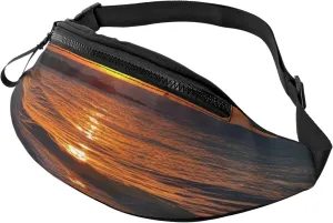 Sunset Ocean Fanny Pack for Man Women Waist Bag Adjustable Belt Casual Chest Bag Bum Bags for Travel Sports Running Hiking Waist Packs
