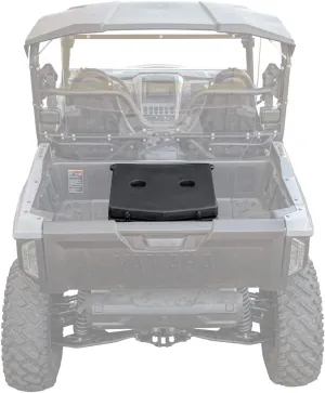 SuperATV Insulated Cargo Cooler Box for 2021  Yamaha Wolverine RMAX 2 | Heavy Duty Bed Storage Box with Sealed Lid, Drain Plug, and Dual Cup Holders | 30-Liter Capacity!