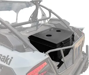 SuperATV Insulated Cooler/Cargo Box for 2020  Kawasaki Teryx KRX 1000 | 30 Liter Capacity | Two Built-in Cup Holders | Keeps Out Water, Mud, and More!