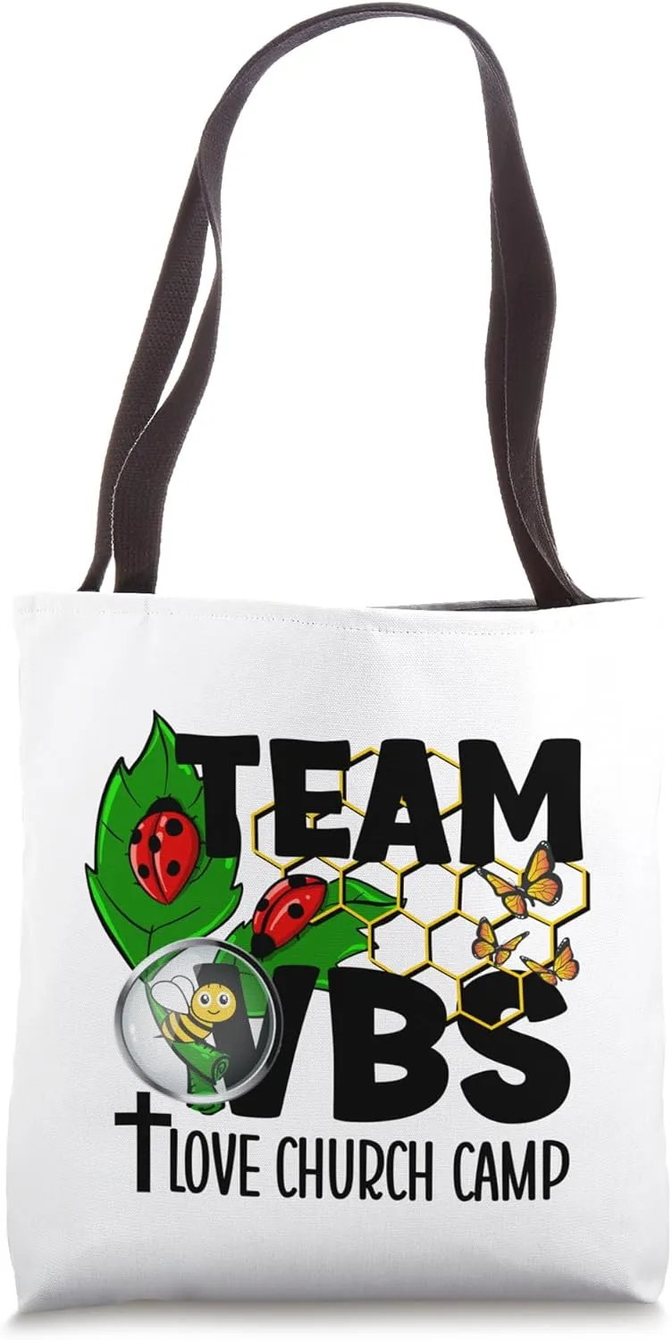 Team VBS God Magnified Insects Adventure Week Camp VBS Squad Tote Bag