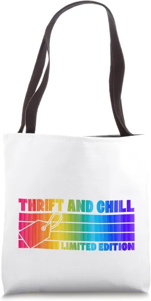 Thrift And Chill Limited Edition Retro 70s Camp Style Tote Bag