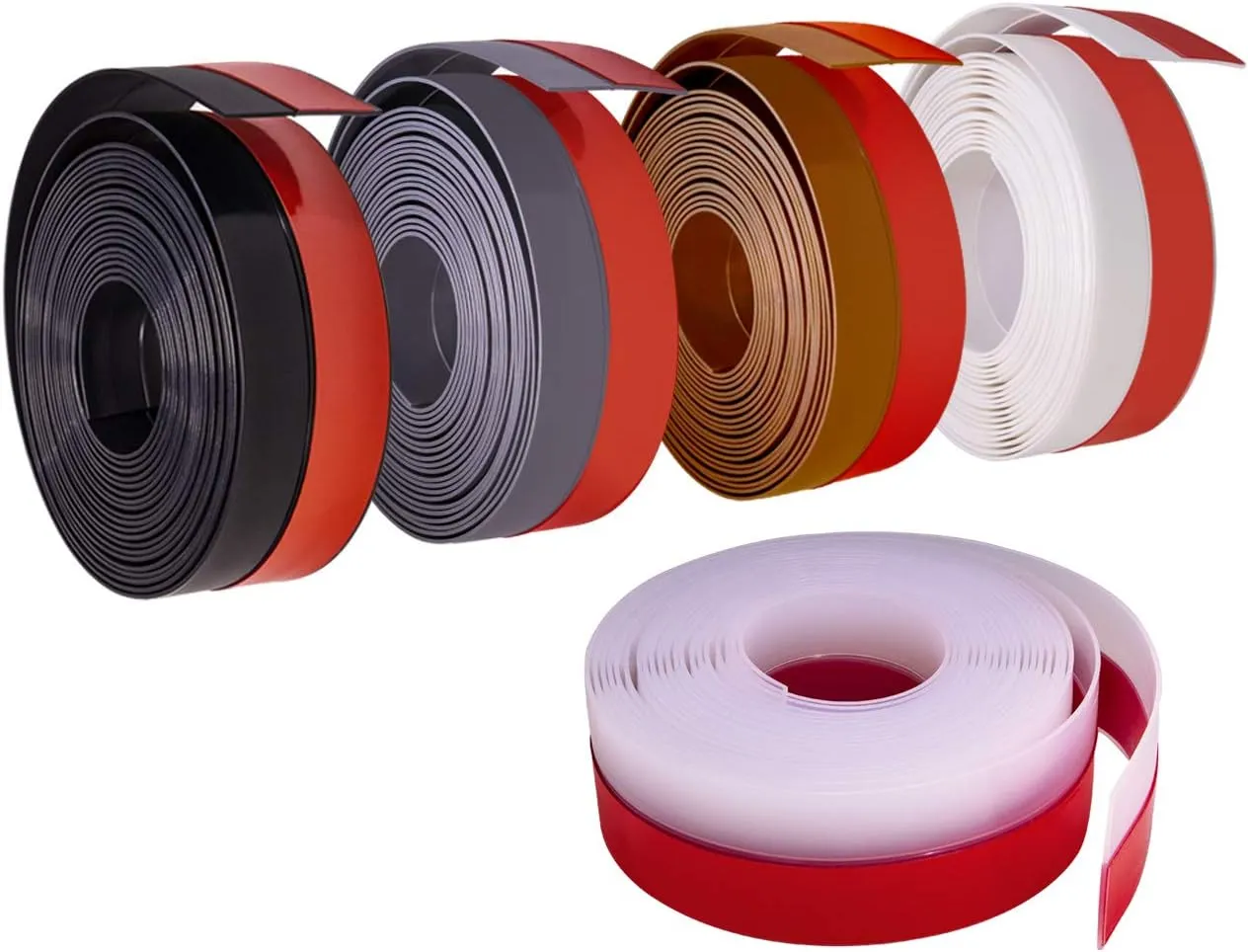 TORRAMI Wide Silicone Weather Stripping 3 inch Width 20 Feet Length, Draft Stopper Seal for Barn and Garage Door Under Bottom,Top, Sides, Black