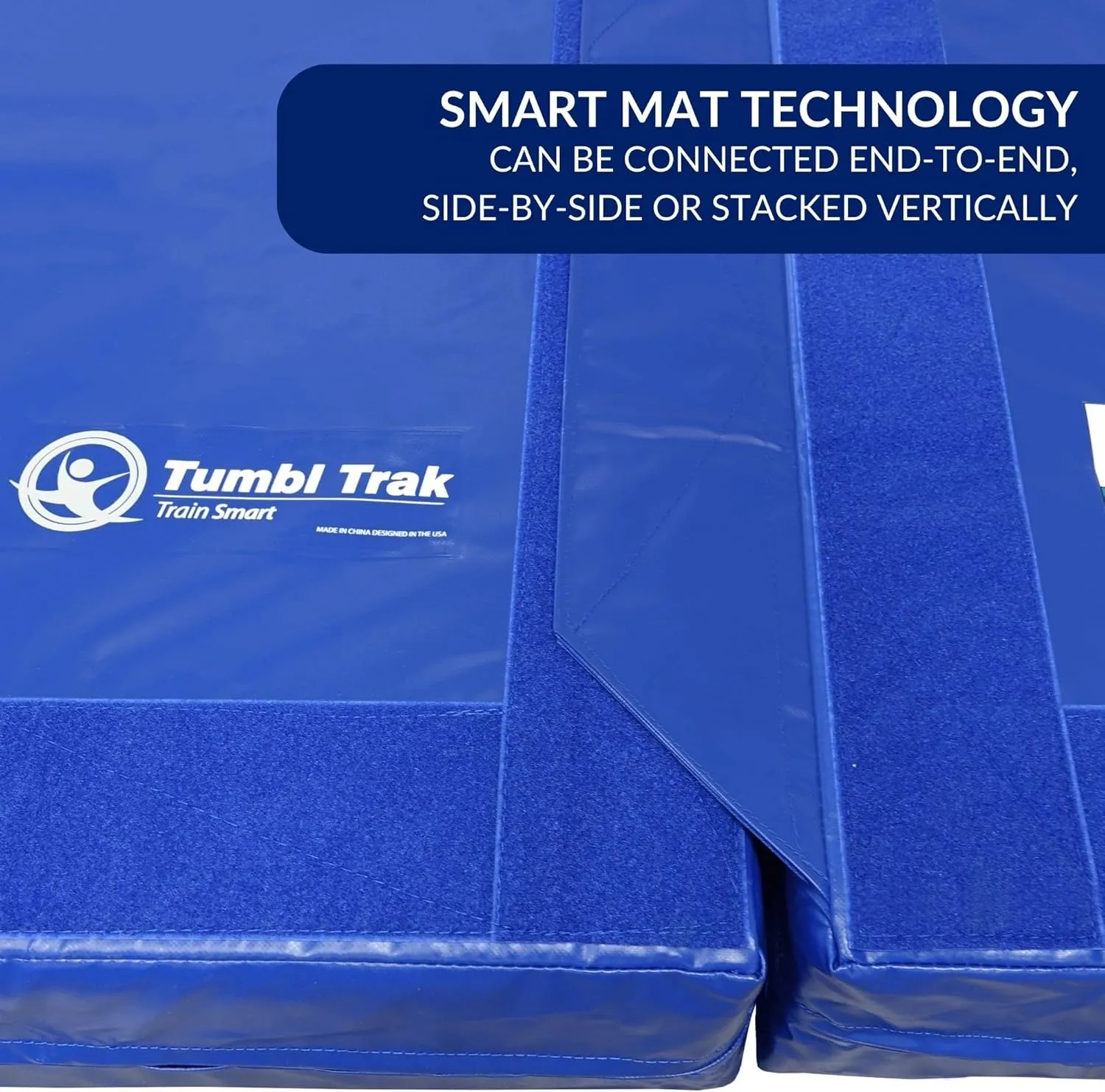 Tumbl Trak Modular Practice Mat - 5 Ft x 5 Ft x 8 in Thick - Build Your Own Practice Crash Mat for Gymnastics, Cheerleading, Dance, Acro and Martial Arts