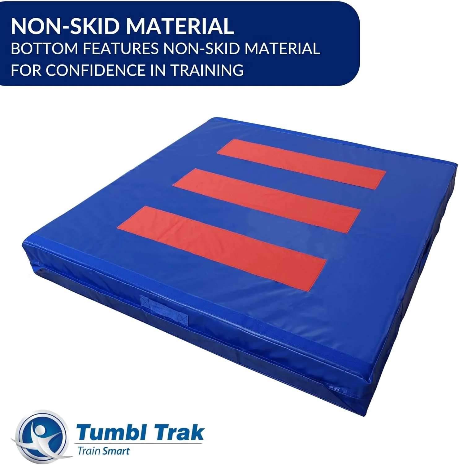 Tumbl Trak Modular Practice Mat - 5 Ft x 5 Ft x 8 in Thick - Build Your Own Practice Crash Mat for Gymnastics, Cheerleading, Dance, Acro and Martial Arts