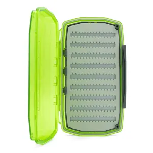 UMPQUA UPG Silicone WP Essential Large Fly Box - Lightweight Versatile Large-Sized Waterproof Dustproof Quick-Loading Fly Storage Case - Fly Fishing Tackle Organizer - Hot Green