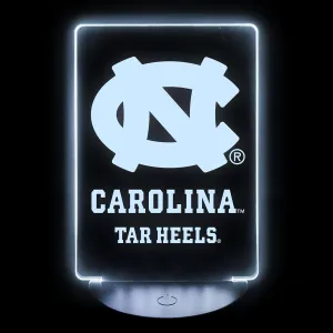 UNC Tar Heels Acrylic LED Night Light with Remote and USB Plug in Officially Licensed 4-Pack