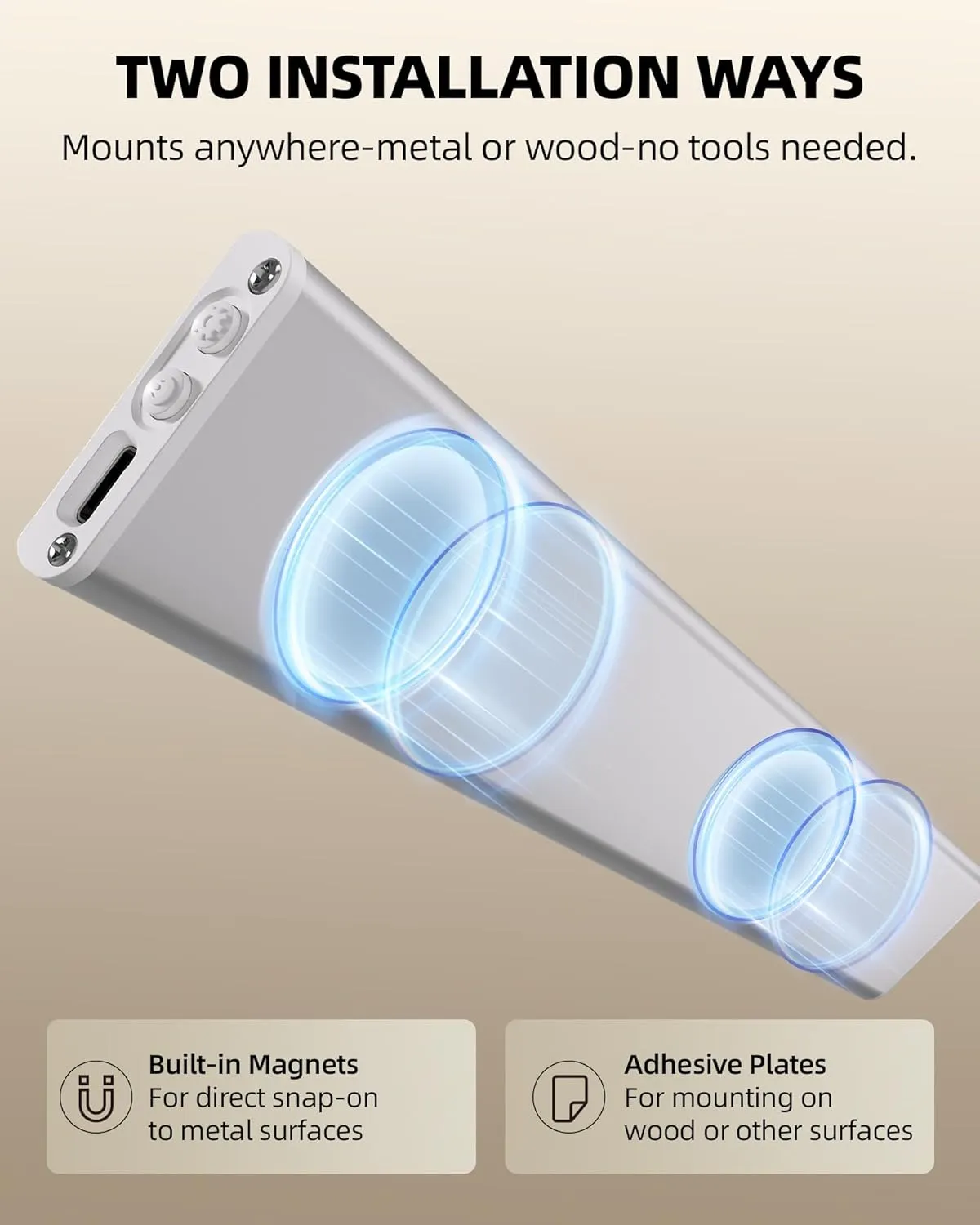 Under Cabinet Lighting, LED Motion Sensor Light Indoor, Rechargeable Closet Lights Battery Operated, Dimmable Under Cabinet Lights with 3 Color Temps, Wireless Under Counter Lights for Kitchen(6Pack)