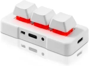USB Mini PC Keyboard Custom Macro Gaming Programmable Keyboard 3 Key Mini Keypad USB Wired Wireless Keyboard for Video Game Music OSU Office Work