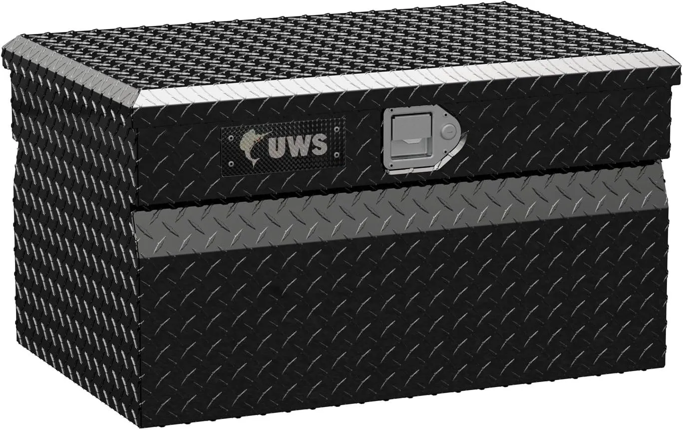 UWS TBC-30-BLK Black 30" Standard Chest with Beveled Insulated Lid