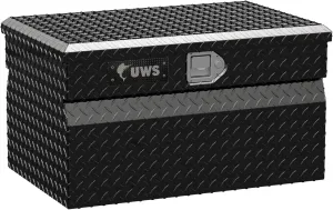 UWS TBC-30-BLK Black 30" Standard Chest with Beveled Insulated Lid