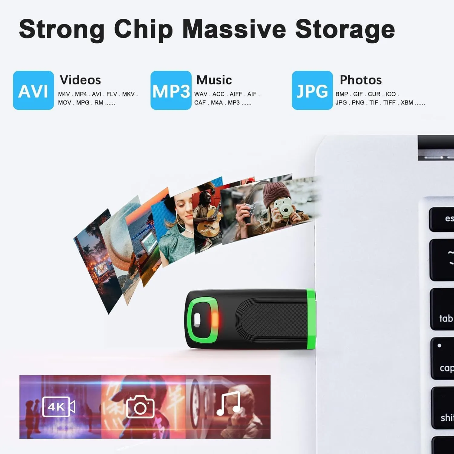 Vansuny 128GB USB 3.2 Flash Drive - 350MB/s, Super Speed Solid State USB Drive USB3.2 Gen 2 Thumb Drive USB Memory Stick Thumb Drive Jump Drive Pendrive