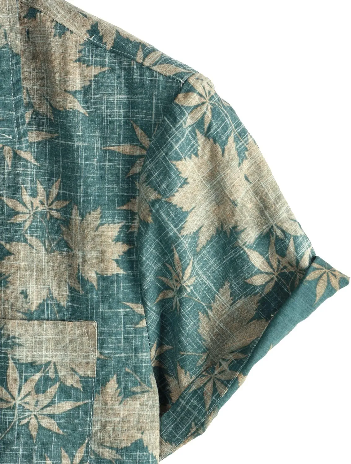 VATPAVE Mens Front Pocket Hawaiian Shirts Casual Floral Shirts Short Sleeve Button Down Beach Tropical Shirts