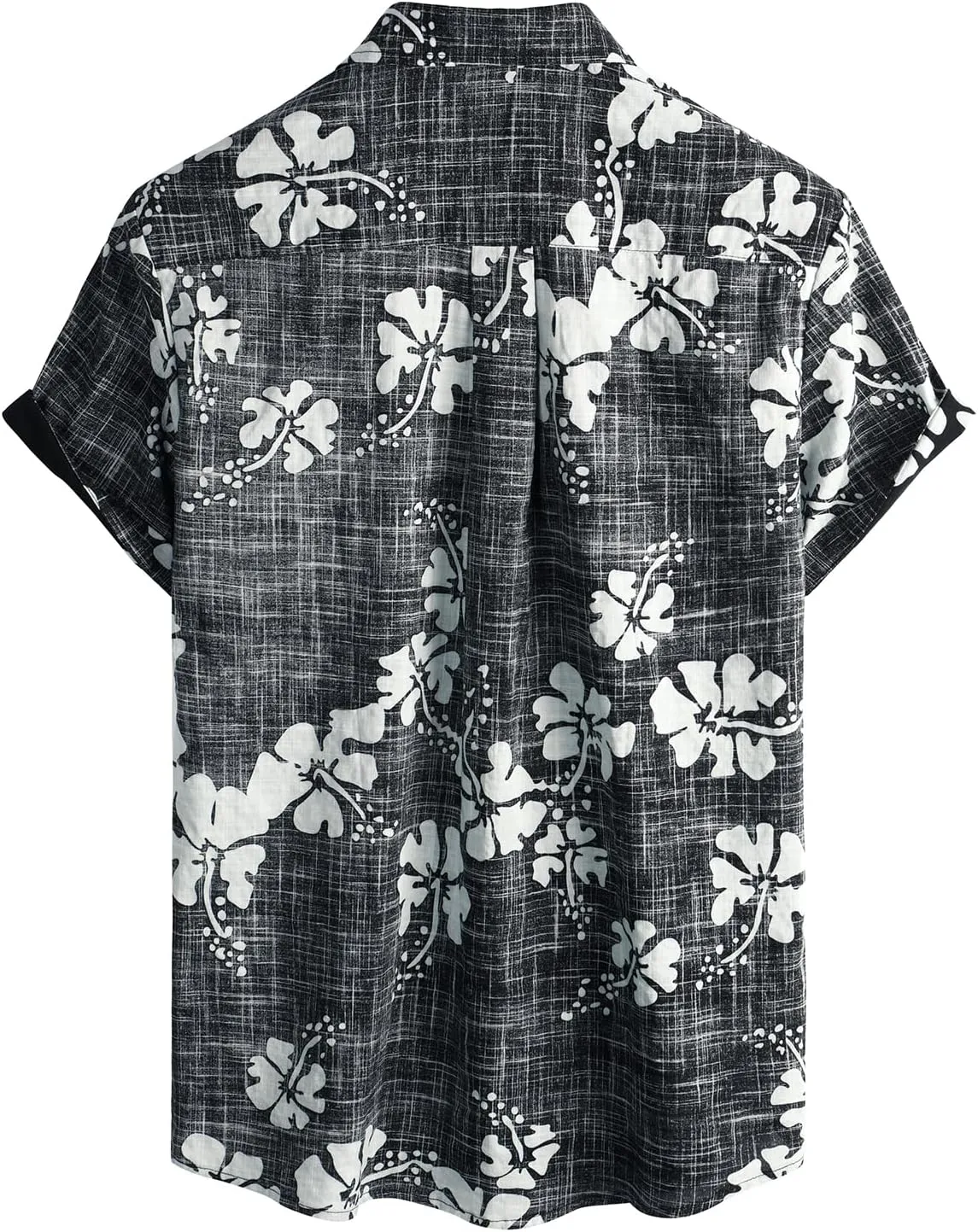 VATPAVE Mens Front Pocket Hawaiian Shirts Casual Floral Shirts Short Sleeve Button Down Beach Tropical Shirts