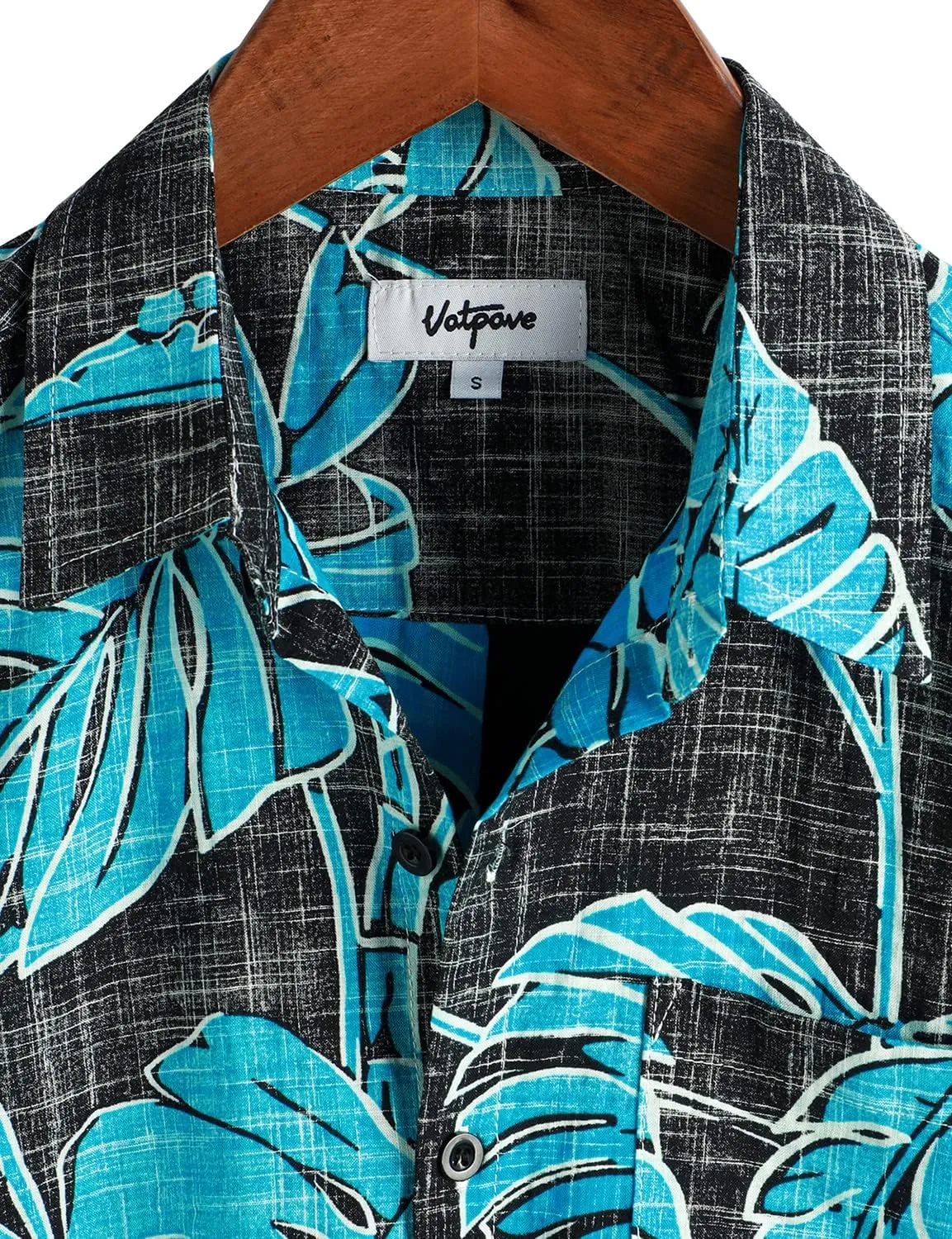 VATPAVE Mens Front Pocket Hawaiian Shirts Casual Floral Shirts Short Sleeve Button Down Beach Tropical Shirts