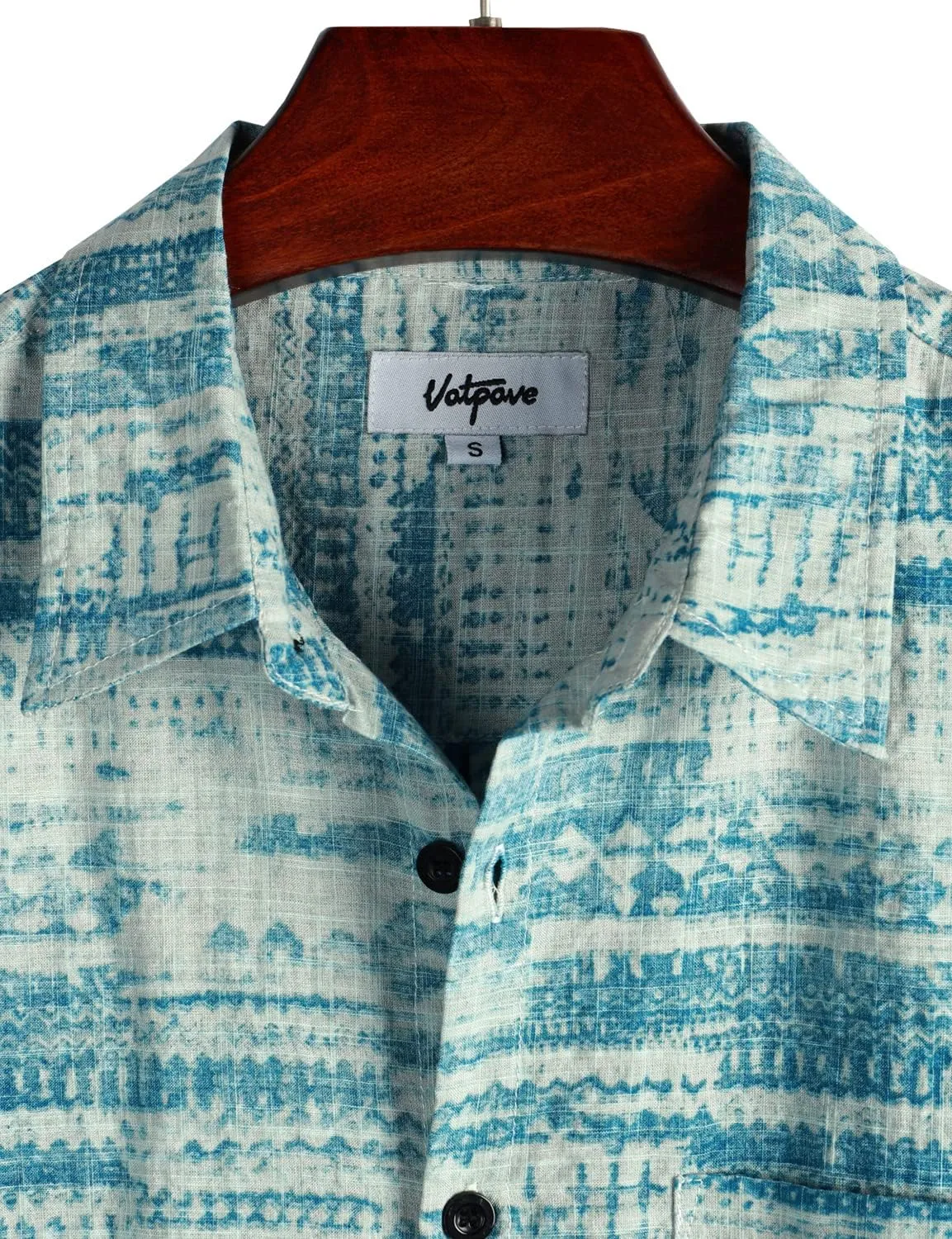 VATPAVE Mens Front Pocket Hawaiian Shirts Casual Floral Shirts Short Sleeve Button Down Beach Tropical Shirts