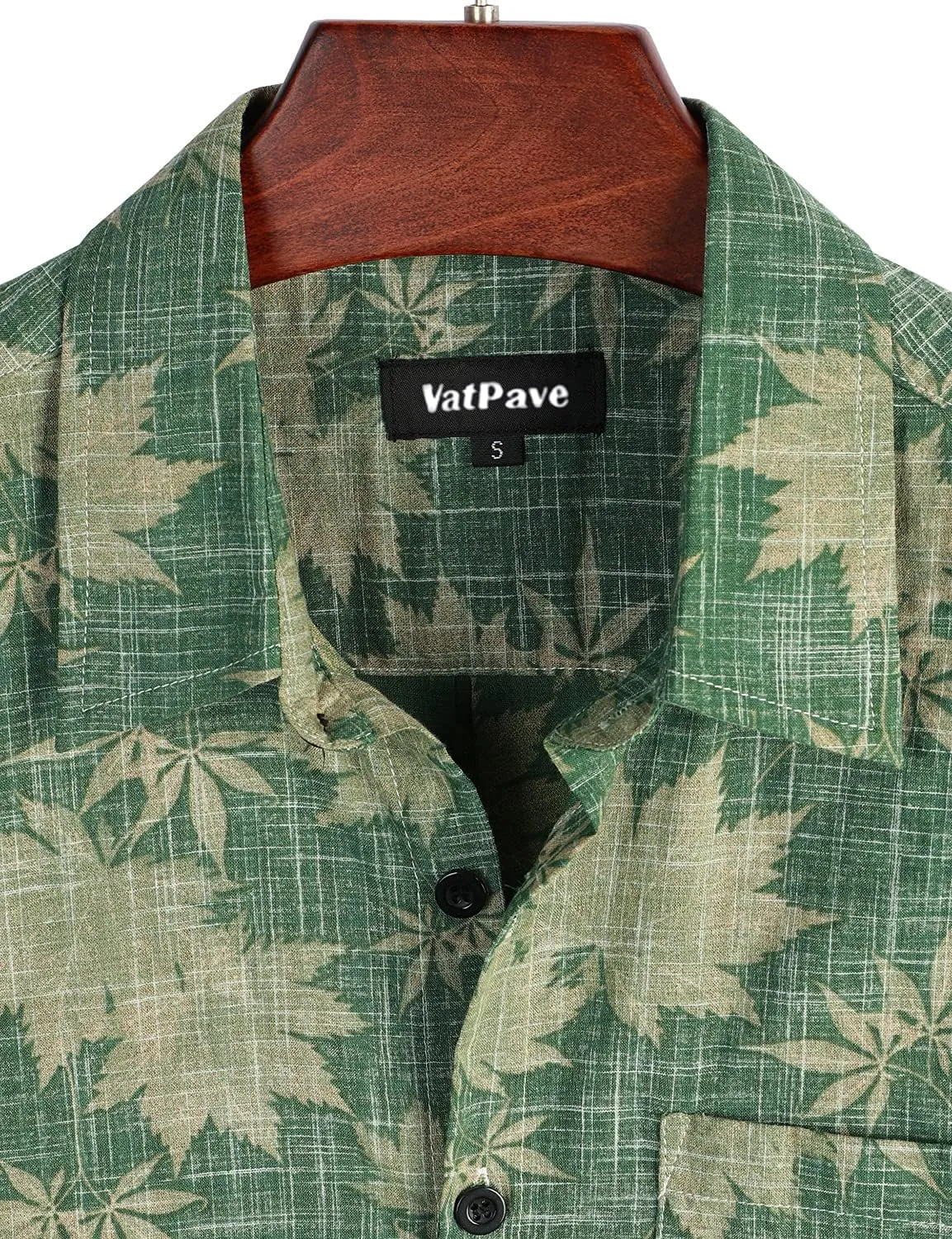 VATPAVE Mens Front Pocket Hawaiian Shirts Casual Floral Shirts Short Sleeve Button Down Beach Tropical Shirts