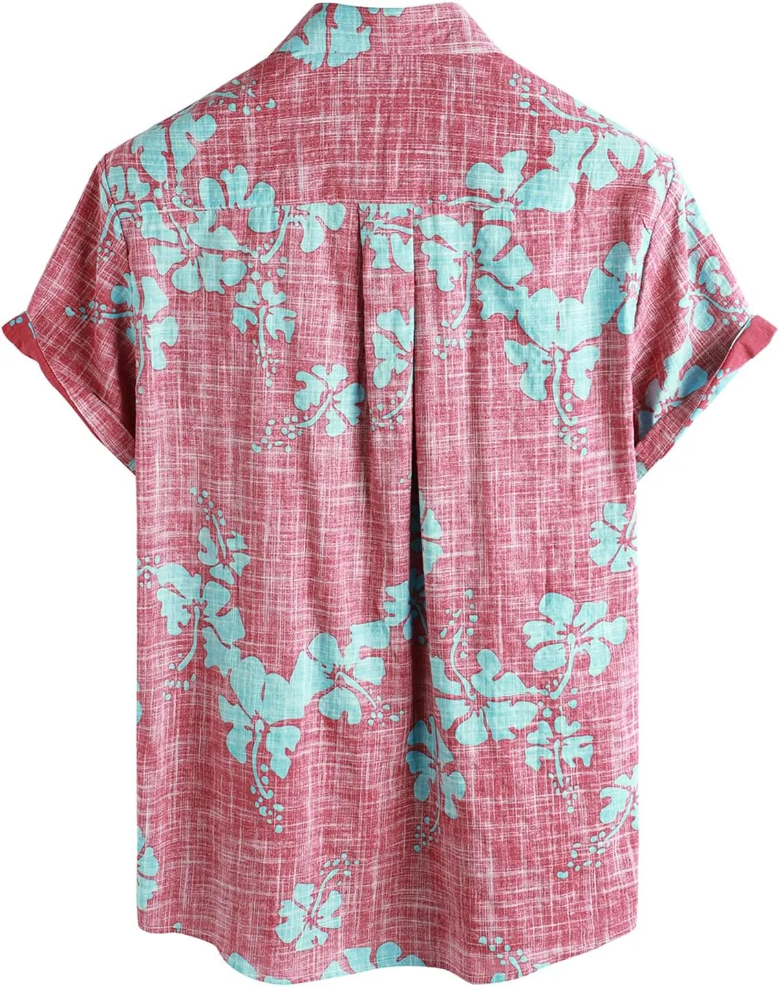 VATPAVE Mens Front Pocket Hawaiian Shirts Casual Floral Shirts Short Sleeve Button Down Beach Tropical Shirts