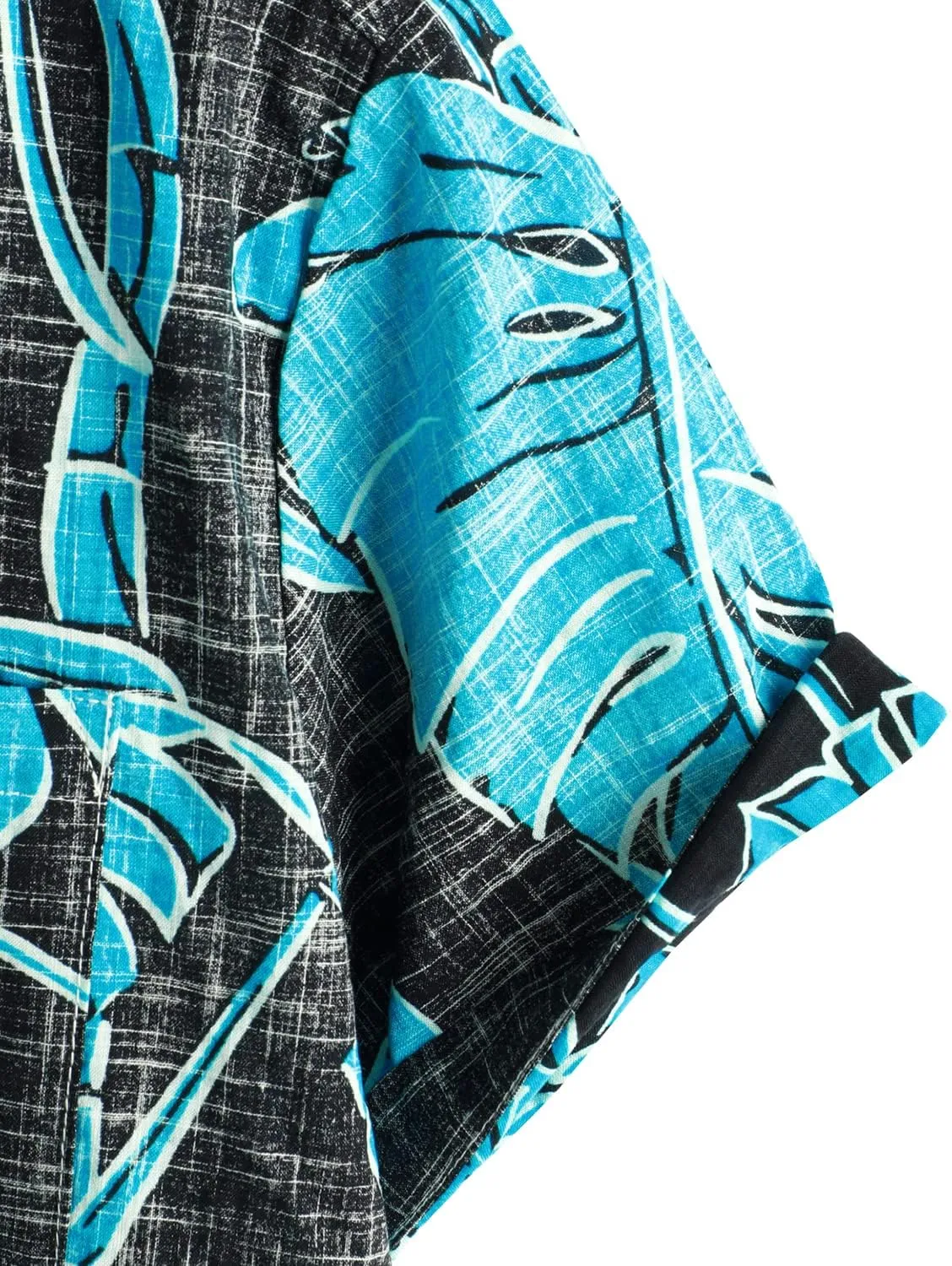 VATPAVE Mens Front Pocket Hawaiian Shirts Casual Floral Shirts Short Sleeve Button Down Beach Tropical Shirts