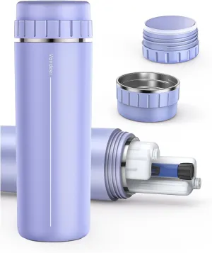 VAYDEER Insulin Cooler Travel Case, Medication Cooler for Travel [Double Lids] [Large Contact Area] [Uniform Temperature] Insulin Pen Cooler TSA Approved for Medications Carry (Purple)