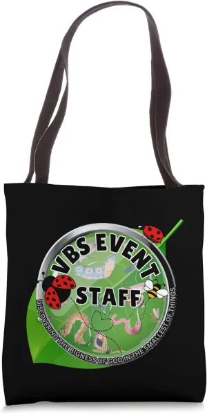 VBS Event Staff 2025 Magnified Insects Adventure Summer Team Tote Bag